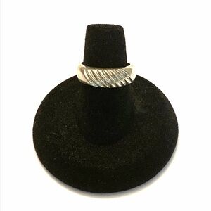 Vintage Taxco Sterling Silver Ridged Band Soze 6 1/4